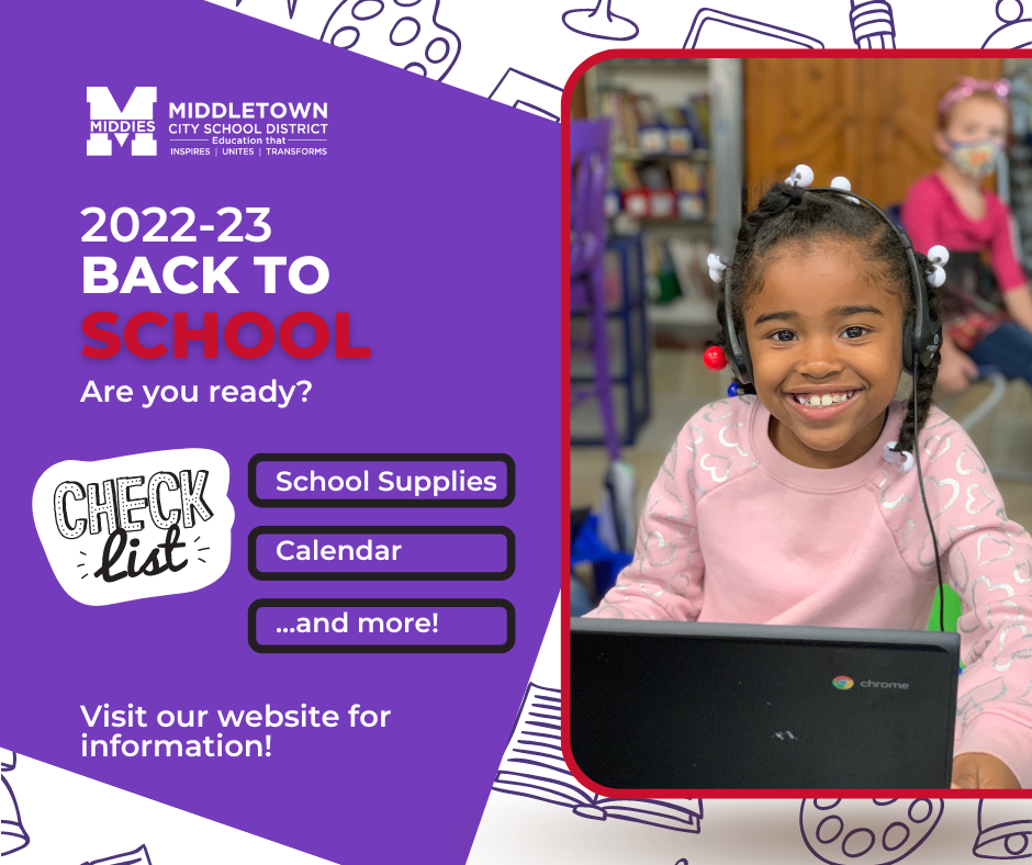 Are you ready for back to school? It'll be here before you know it! Visit our website for school supply lists, calendars, and more!